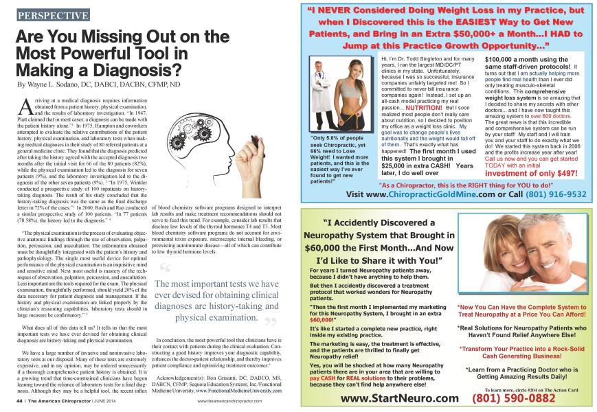 Are You Missing Out on the Most Powerful Tool in Making a Diagnosis?