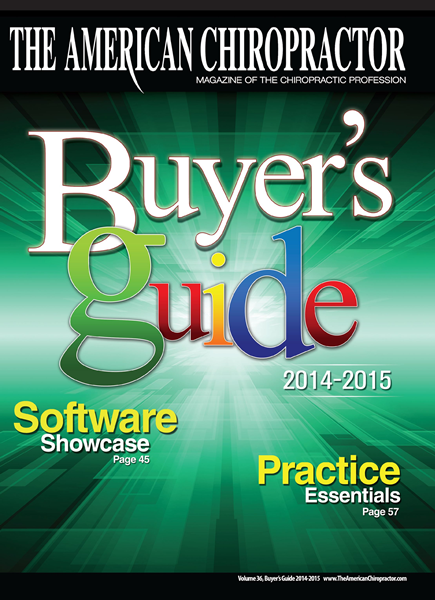Issue: - Buyers Guide 2014 | The American Chiropractor