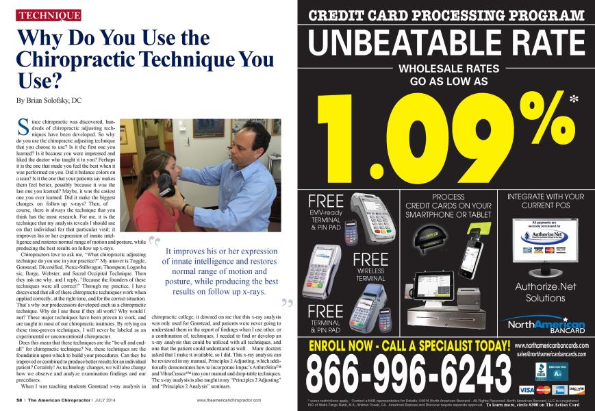 Why Do You Use the Chiropractic Technique You Use?