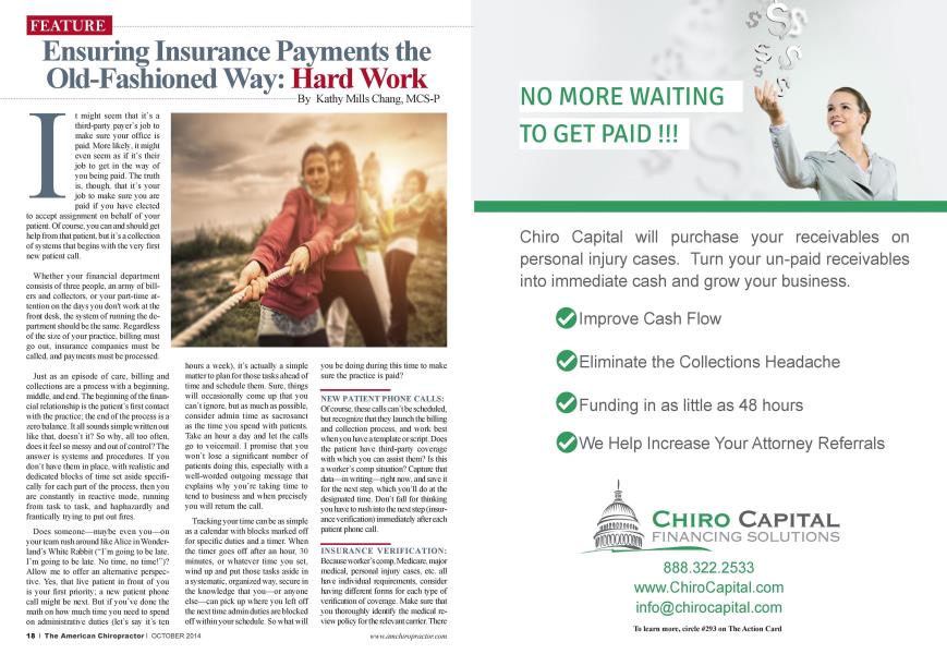 Ensuring Insurance Payments the Old-Fashioned Way: Hard Work