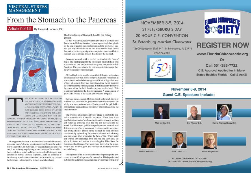 From the Stomach to the Pancreas