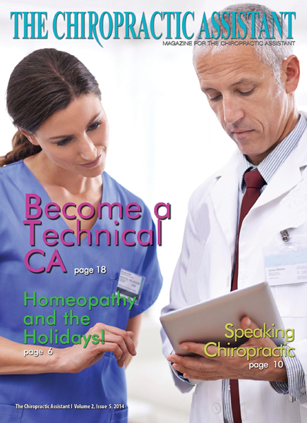 Issue: - The Chiropractic Assistant 2014 | The American Chiropractor