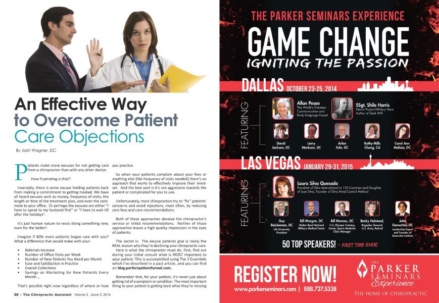 An Effective Way to Overcome Patient Care Objections
