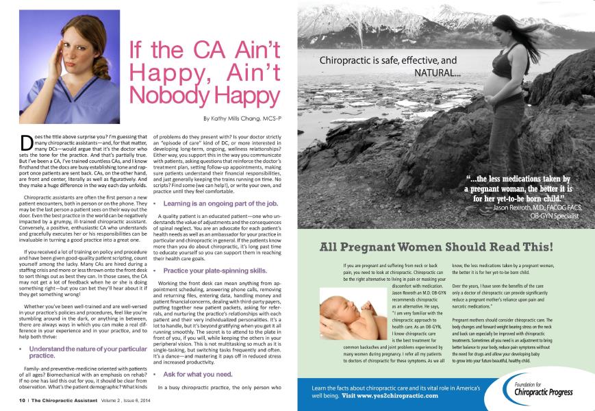 If the CA Ain't Happy, Ain't Nobody Happy