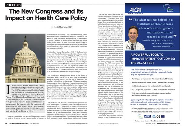 The New Congress and its Impact on Health Care Policy