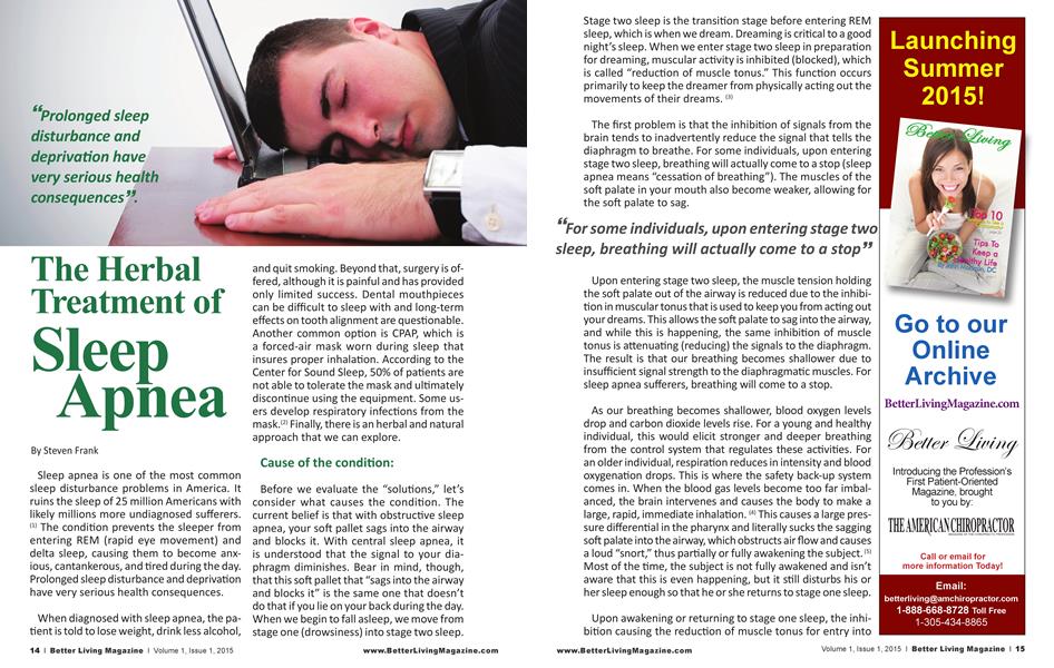 The Herbal Treatment of Sleep Apnea