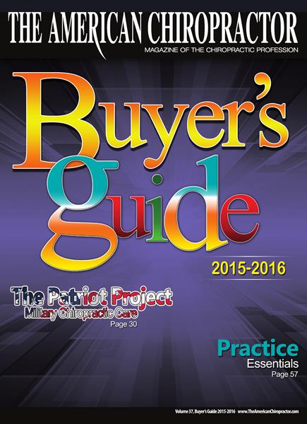 Issue: - Buyers Guide 2015 | The American Chiropractor