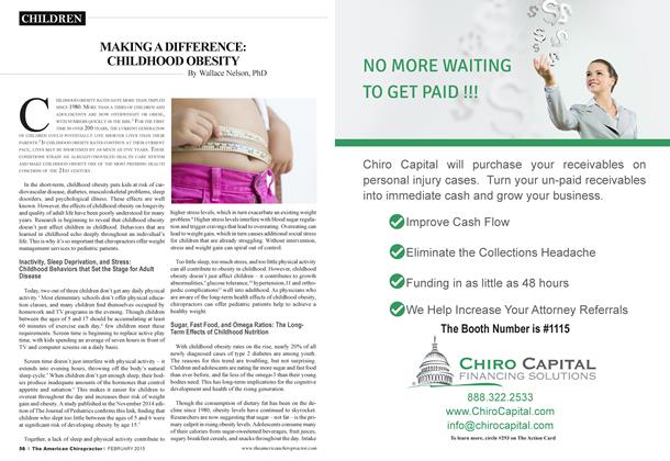 MAKING A DIFFERENCE: CHILDHOOD OBESITY