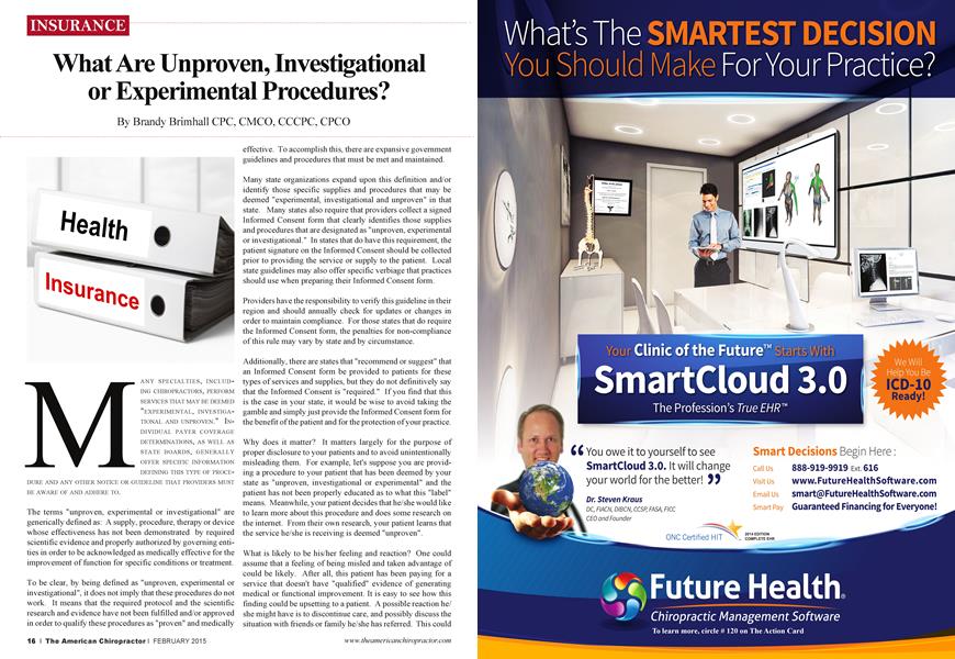 What Are Unproven, Investigational or Experimental Procedures?