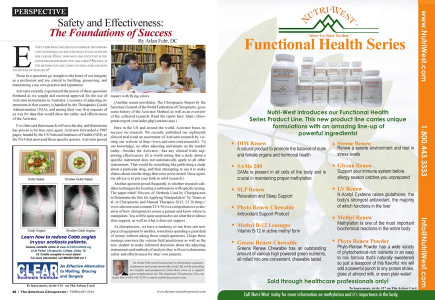Safety and Effectiveness: The Foundations of Success