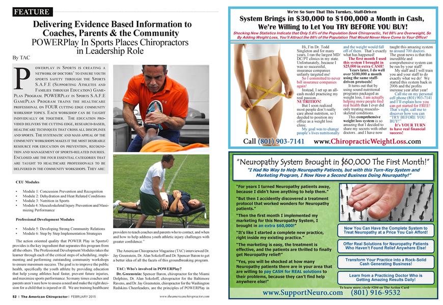 Delivering Evidence Based Information to Coaches, Parents & the Community
