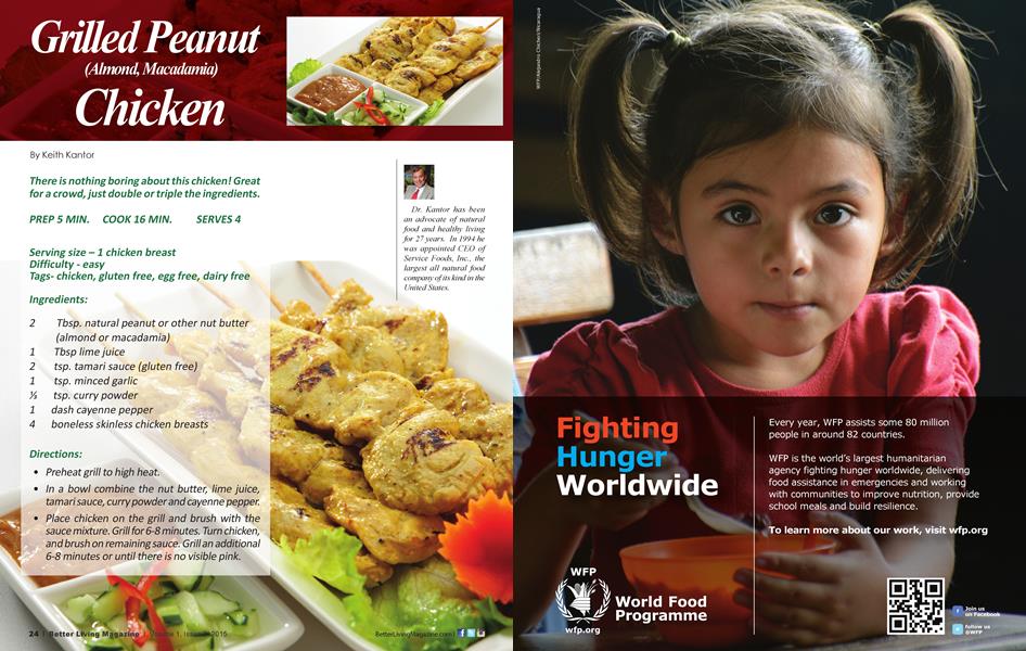 Grilled Peanut (Almond, Macadamia) Chicken