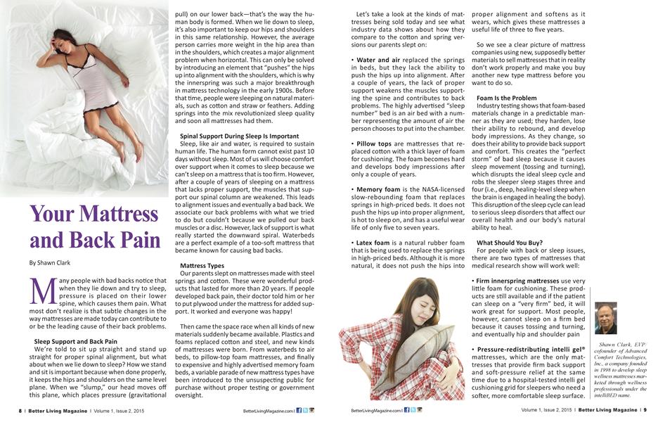 Your Mattress and Back Pain