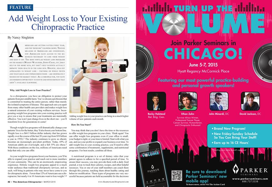 Add Weight Loss to Your Existing Chiropractic Practice