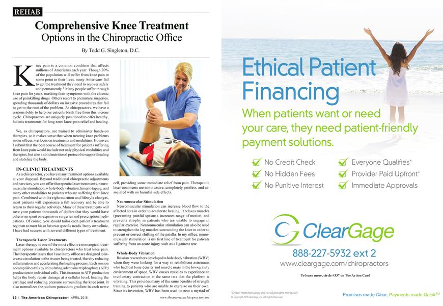 Comprehensive Knee Treatment