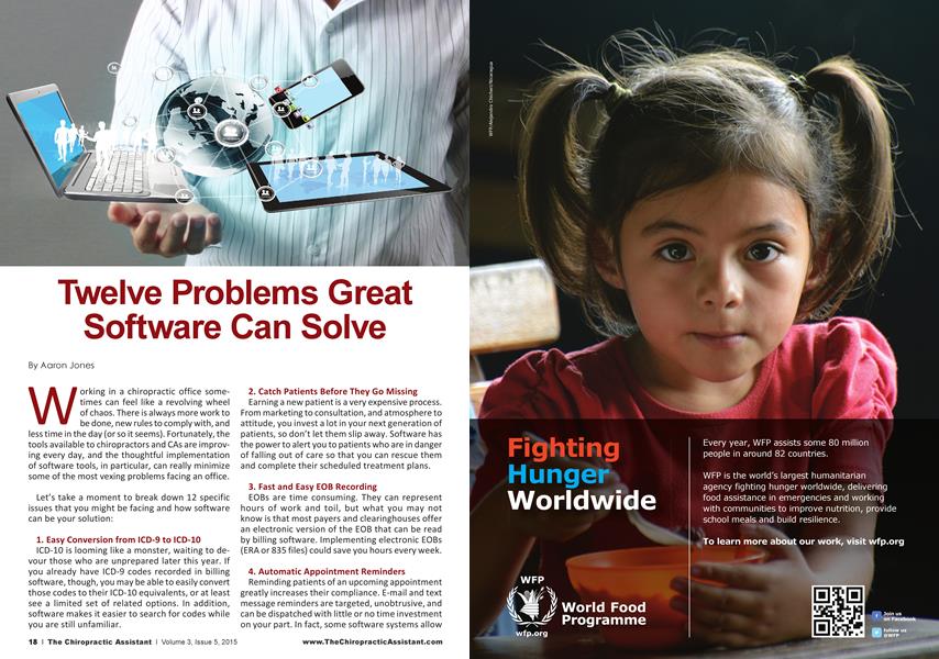 Twelve Problems Great Software Can Solve