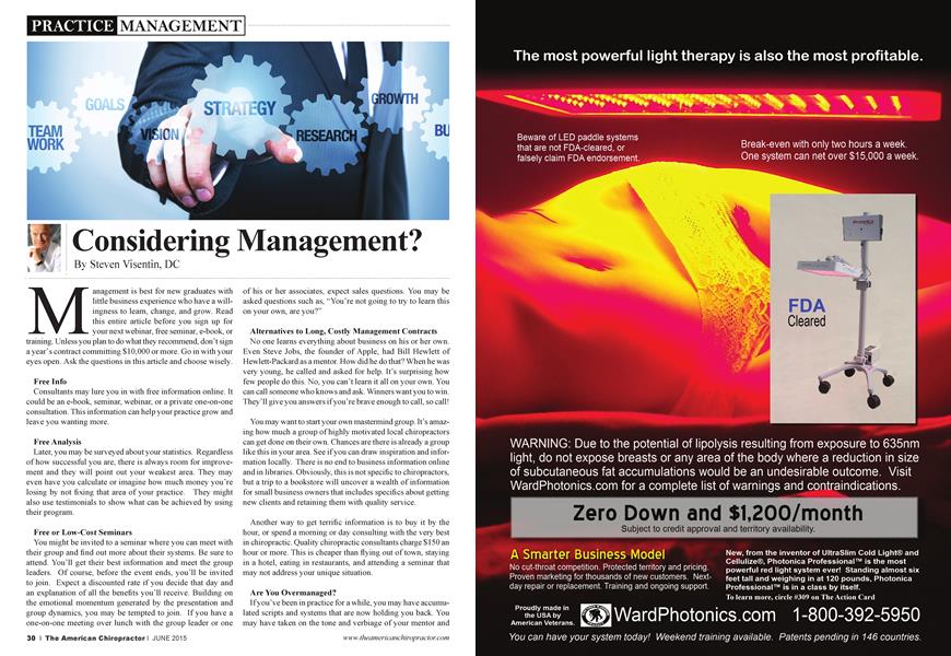 Considering Management?