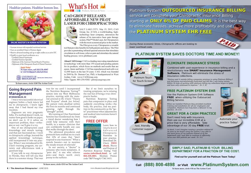 Going Beyond Pain Management