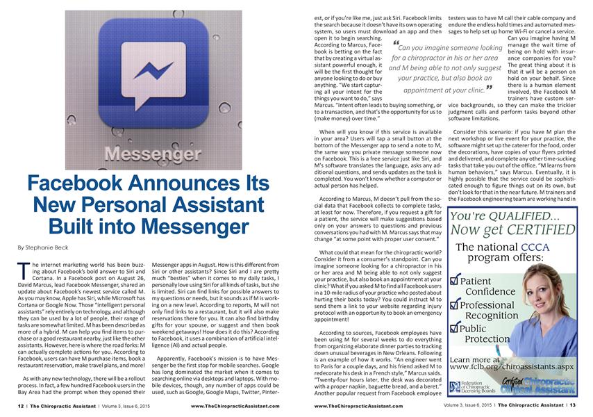 Facebook Announces Its New Personal Assistant Built into Messenger