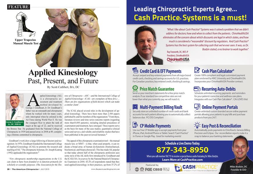 Applied Kinesiology Past, Present, and Future