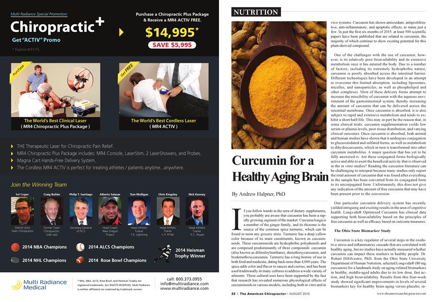 Curcumin for a Healthy Aging Brain