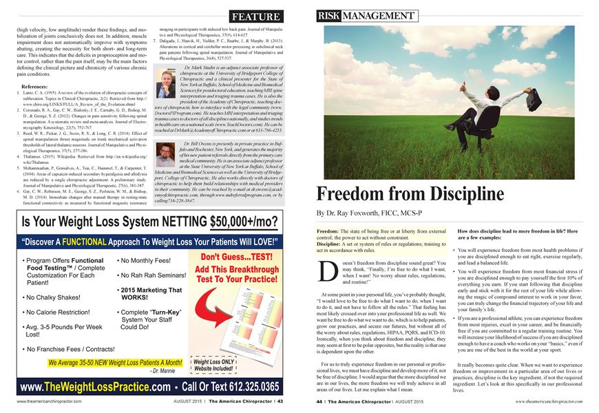 Freedom from Discipline