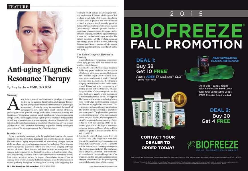 Anti-aging Magnetic Resonance Therapy