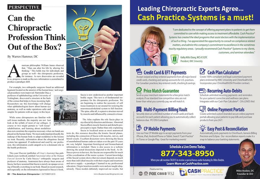 Can the Chiropractic Profession Think Out of the Box?