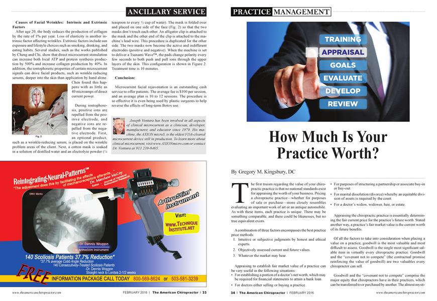 How Much Is Your Practice Worth? | The American Chiropractor 