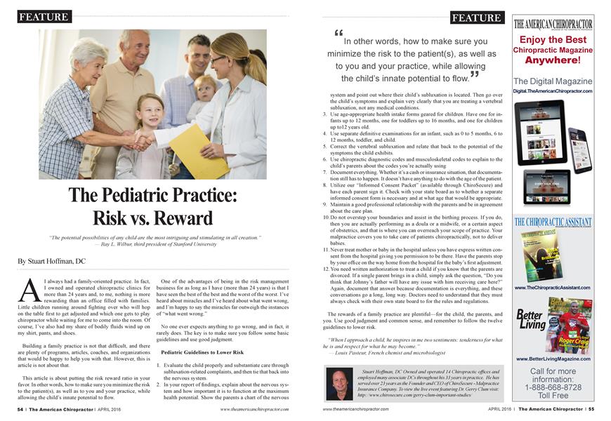 The Pediatric Practice: Risk vs. Reward
