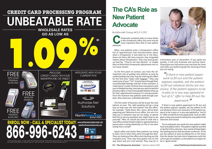 The CA’s Role as New Patient Advocate