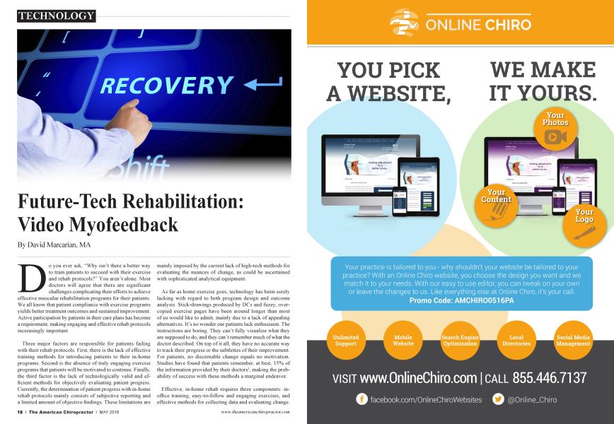 Future-Tech Rehabilitation: Video Myofeedback