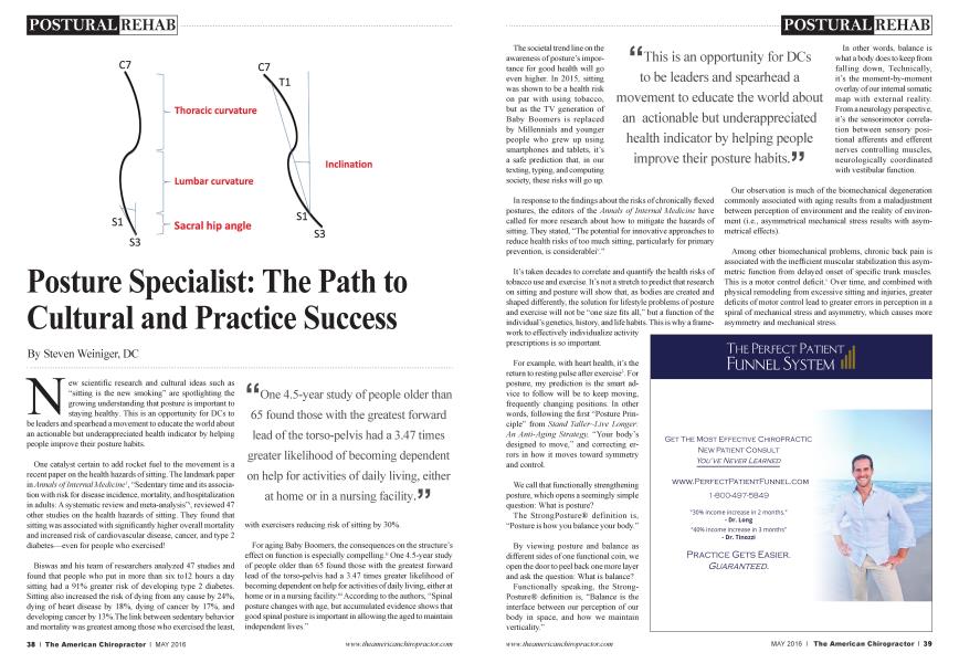 Posture Specialist: The Path to Cultural and Practice Success
