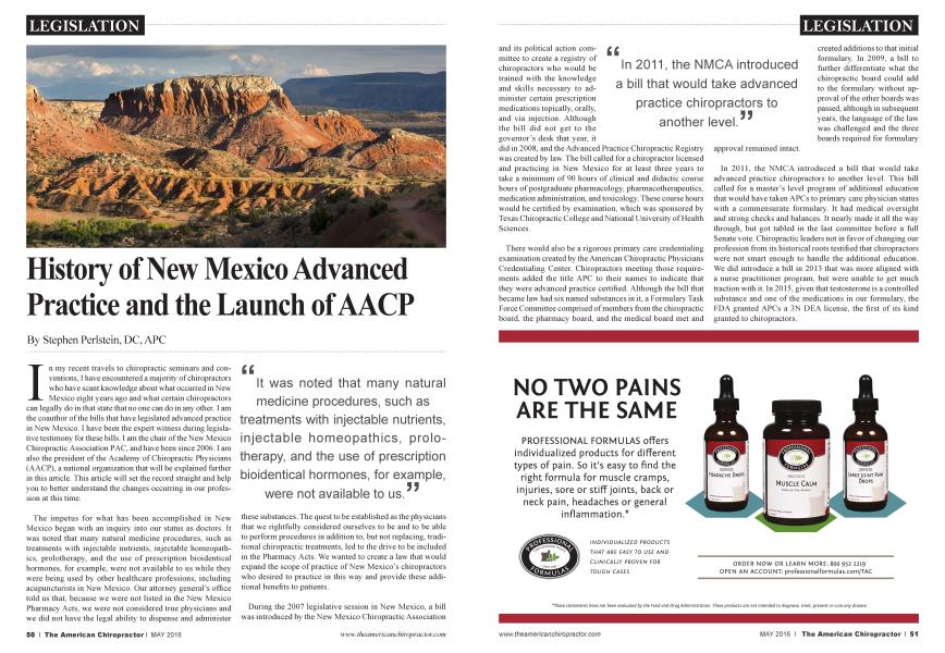 History of New Mexico Advanced Practice and the Launch of AACP