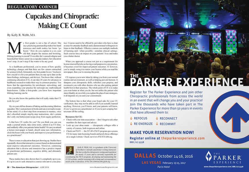 Cupcakes and Chiropractic: Making CE Count