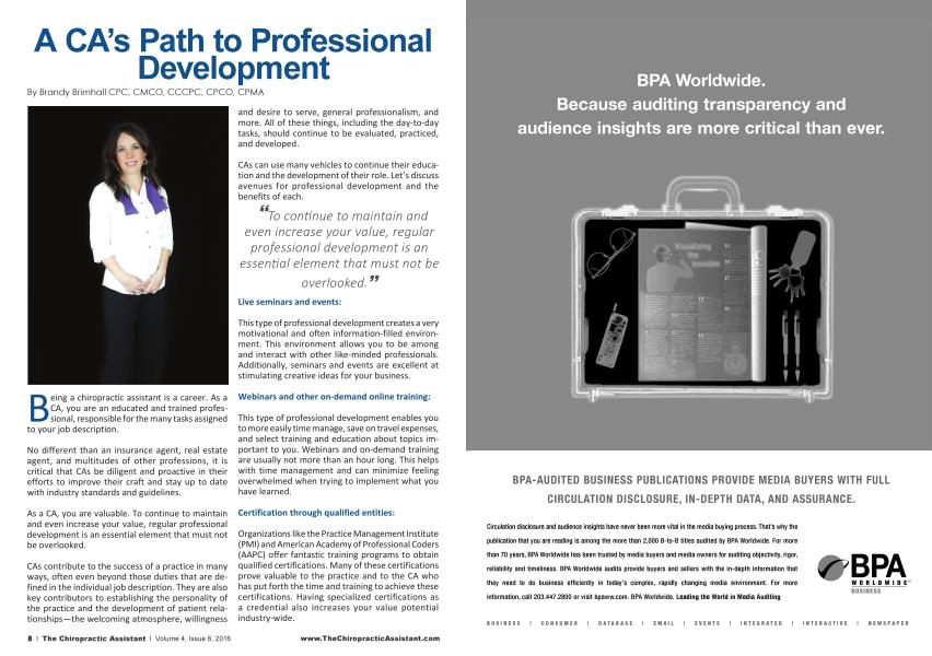 A CA's Path to Professional Development