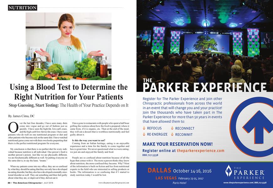Using a Blood Test to Determine the Right Nutrition for Your Patients