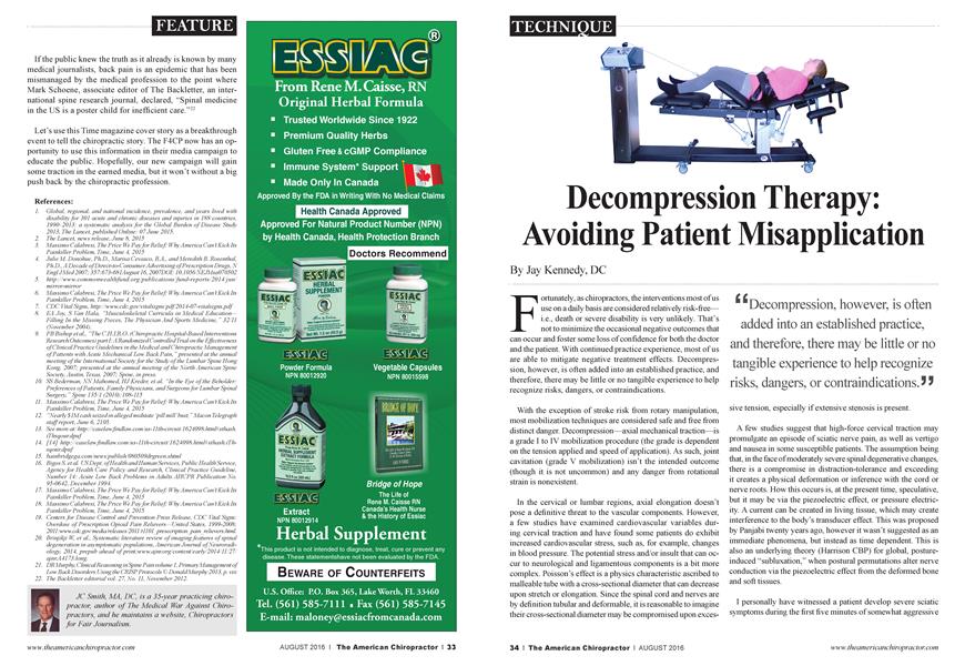 Decompression Therapy: Avoiding Patient Misapplication