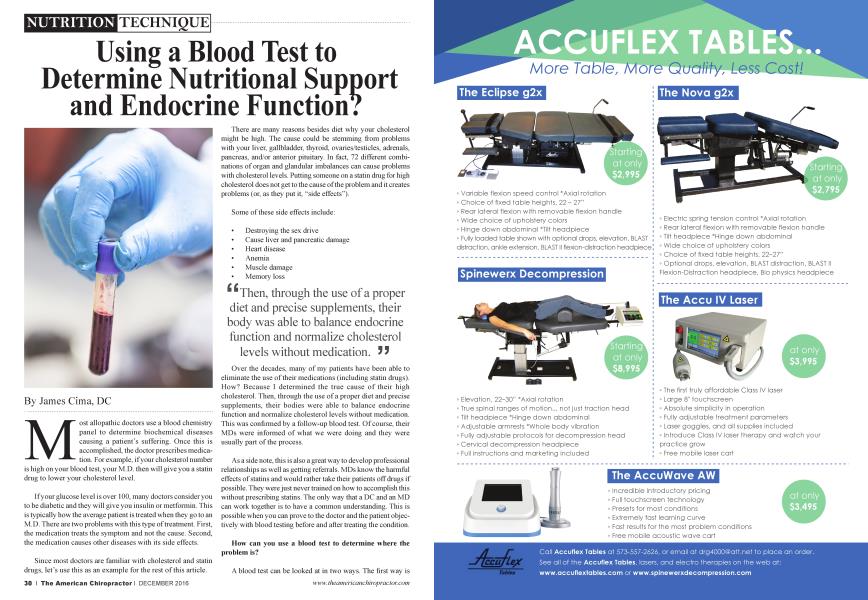Using a Blood Test to Determine Nutritional Support and Endocrine Function?
