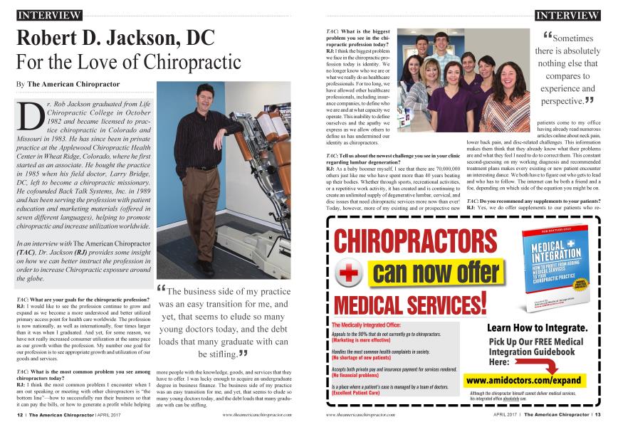 Robert D. Jackson, DC For the Love of Chiropractic