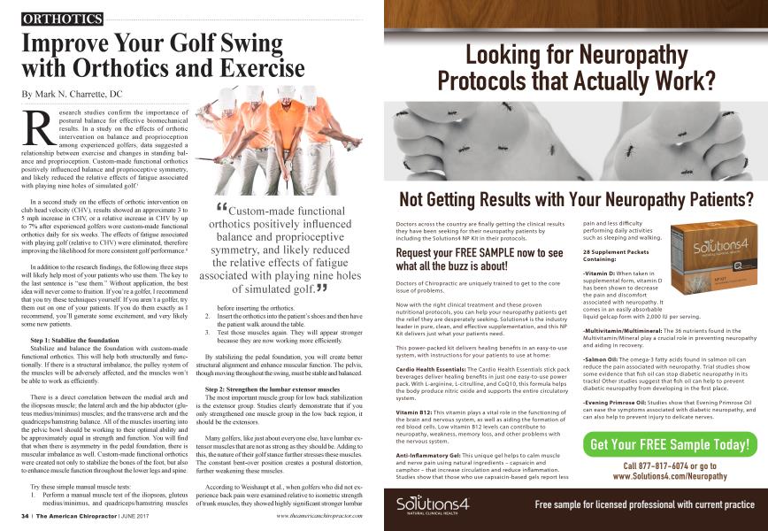 Improve Your Golf Swing with Orthotics and Exercise