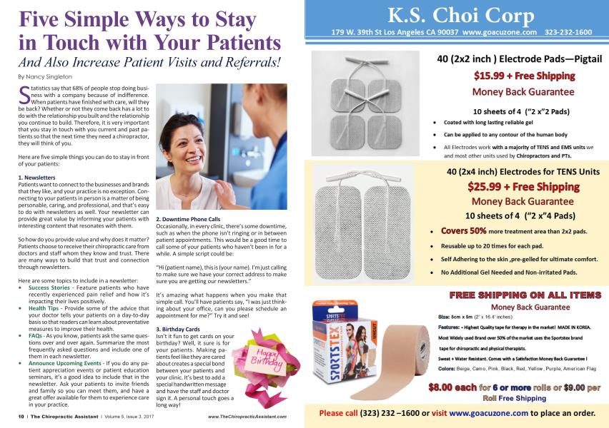 Five Simple Ways to Stay in Touch with Your Patients