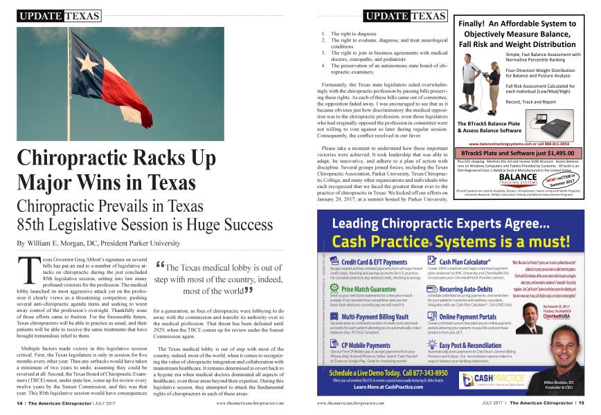 Chiropractic Racks Up Major Wins in Texas
