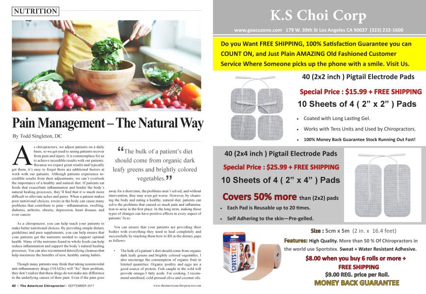 Pain Management — The Natural Way