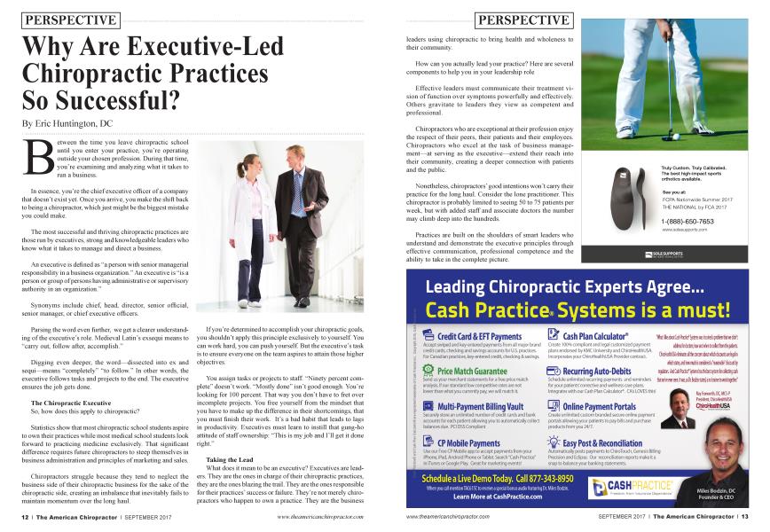 Why Are Executive-Led Chiropractic Practices So Successful?