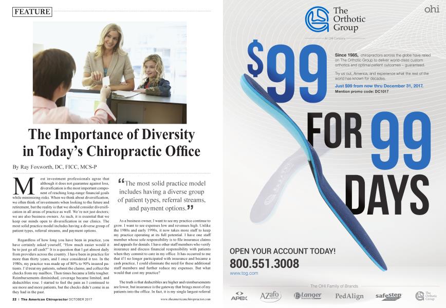 The Importance of Diversity in Today’s Chiropractic Office
