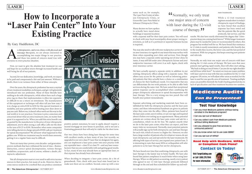 How to Incorporate a “Laser Pain Center” Into Your Existing Practice
