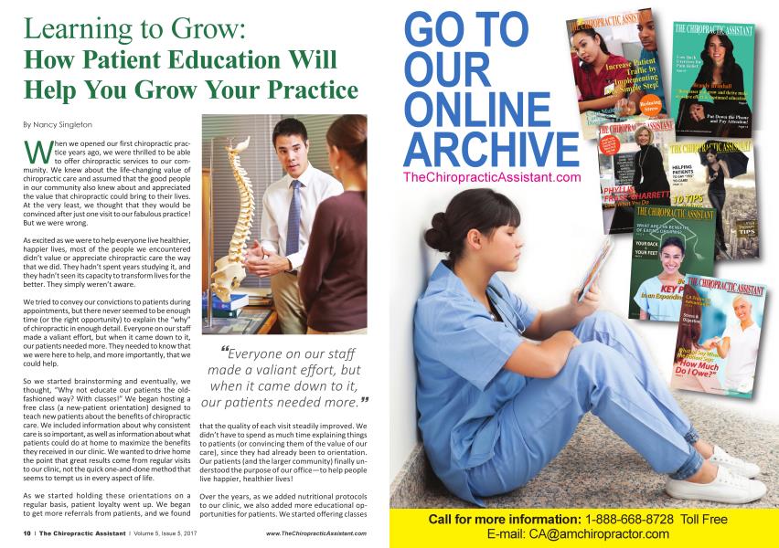 Learning to Grow: How Patient Education Will Help You Grow Your Practice