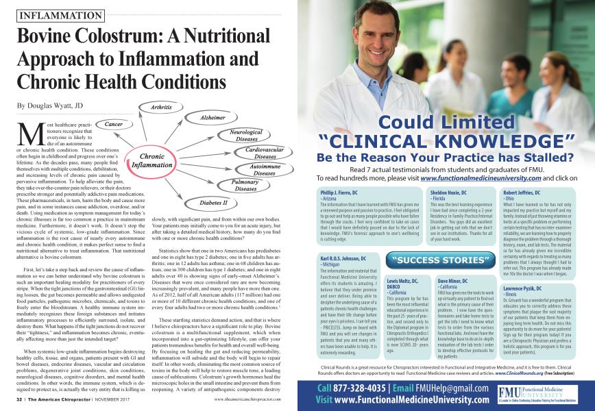 Bovine Colostrum: A Nutritional Approach to Inflammation and Chronic Health Conditions