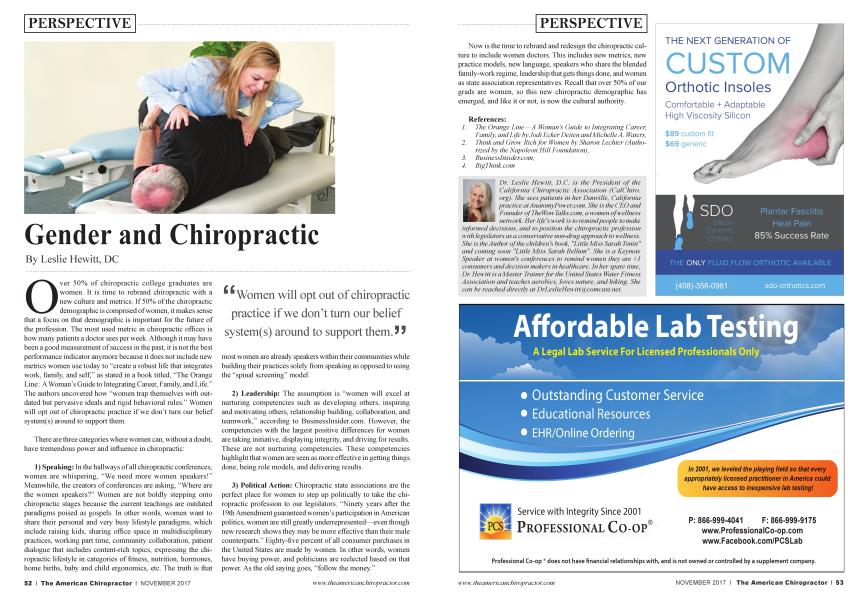 Gender and Chiropractic